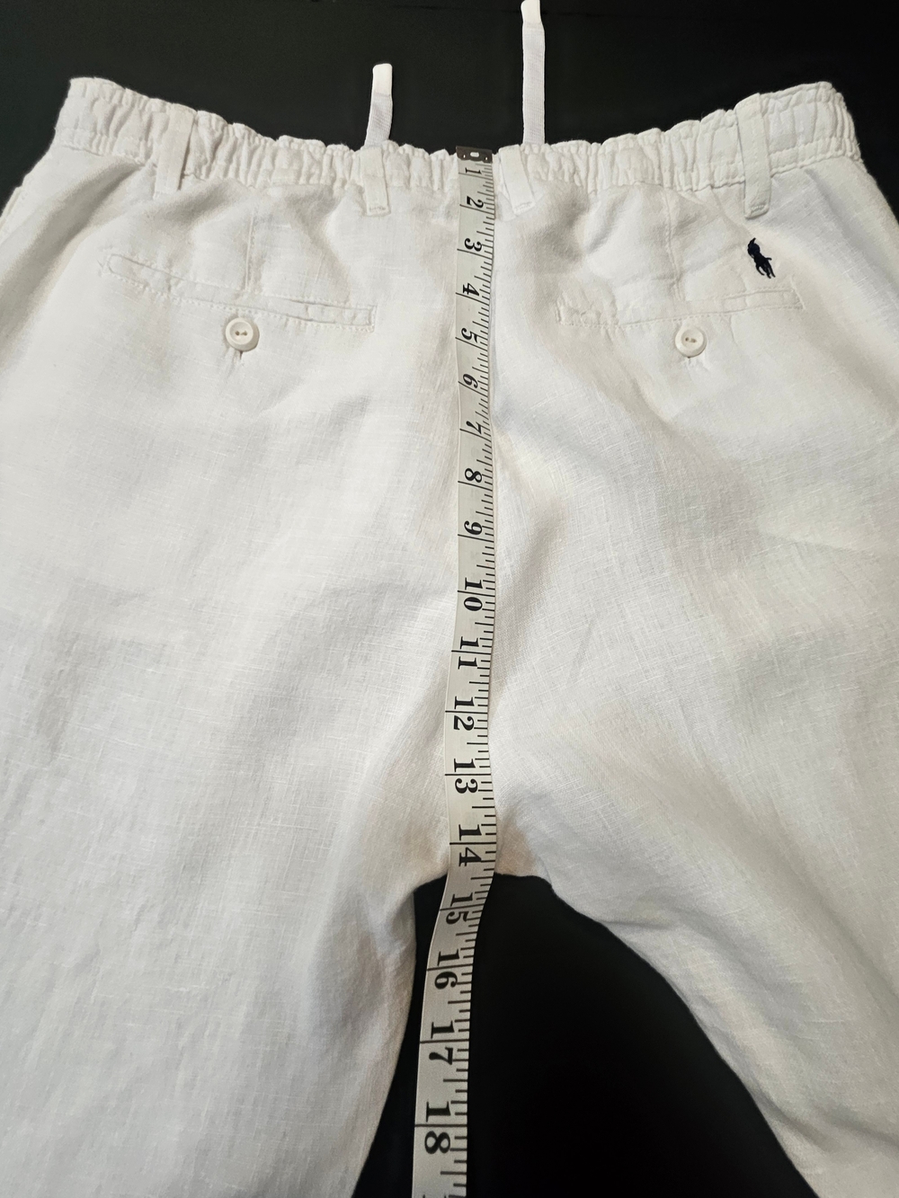 Polo Ralph Lauren Pants White Drawstring Tapered Men Size W33 L34 (Fits Like 29) - Picture 11 of 16